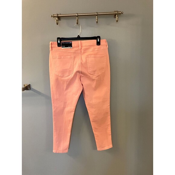 NWT A.n.a Skinny Womens  Size 10  Pink Cotton Stretch Mid Rise Pants - Picture 7 of 7